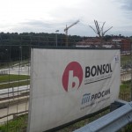 Lona para valla de obra en exterior, inmobiliaria Bonsol
