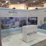 Stand publicitario para feria internacional de salud