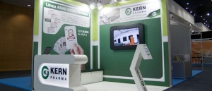 Stand comercial de diseño para Kern Pharma en Madrid