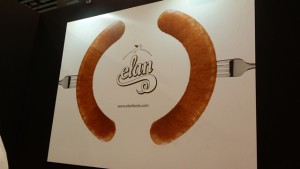 Diseño de cartel en un stand