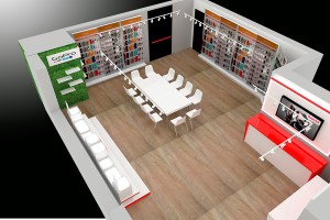 Showroom adaptable y polivalente
