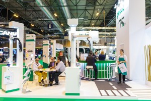 Celebración de empresa en la feria