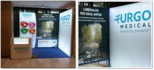 Stand con iluminación led para Urgo Medical